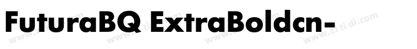 FuturaBQ ExtraBoldcn字体转换